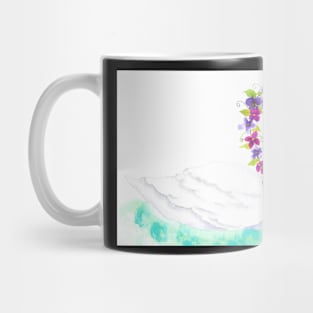 Watercolor Swan Mug